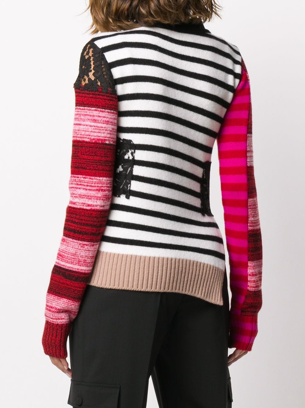 colour-block knitted cardigan - 4