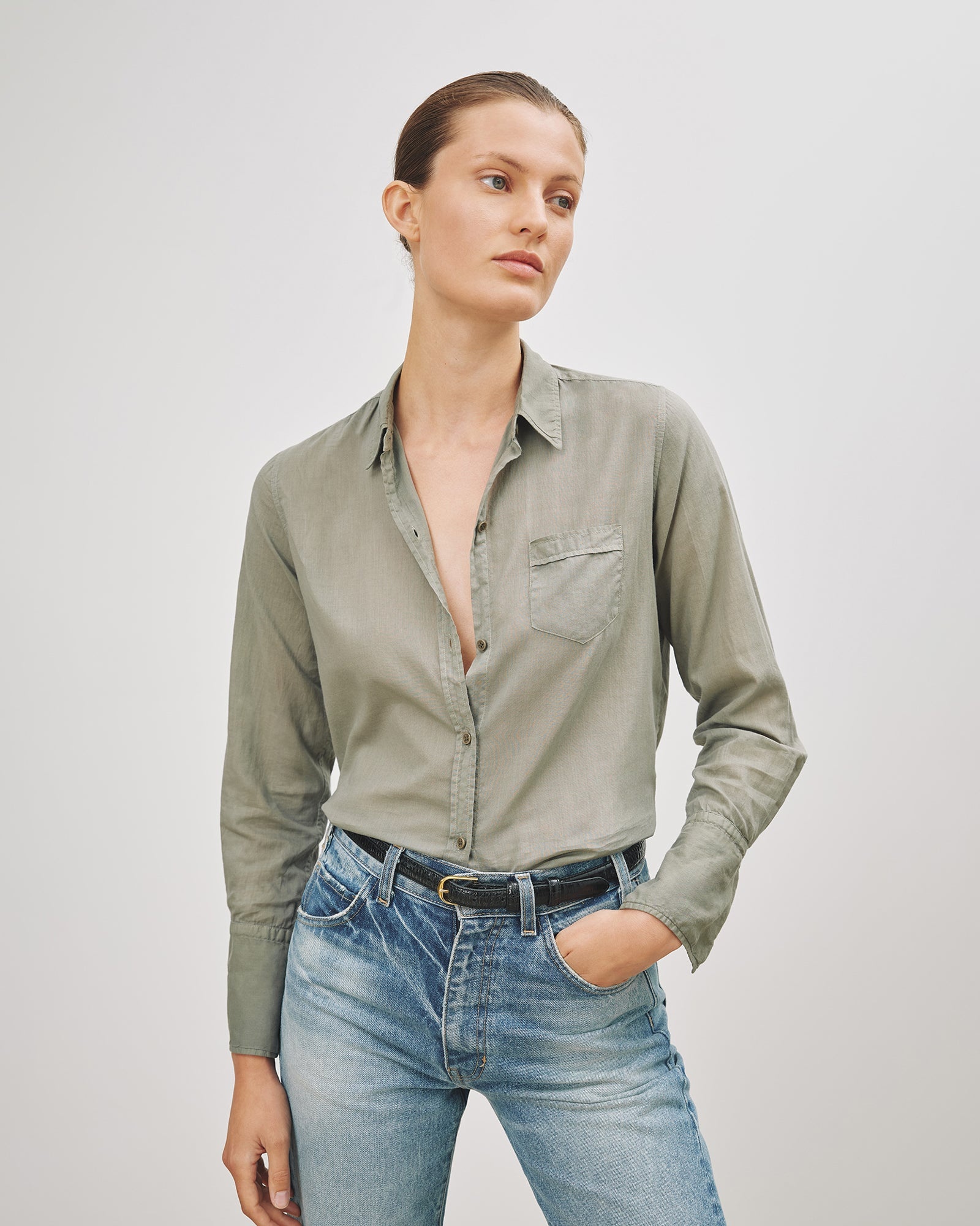COTTON VOILE NL SHIRT - 2