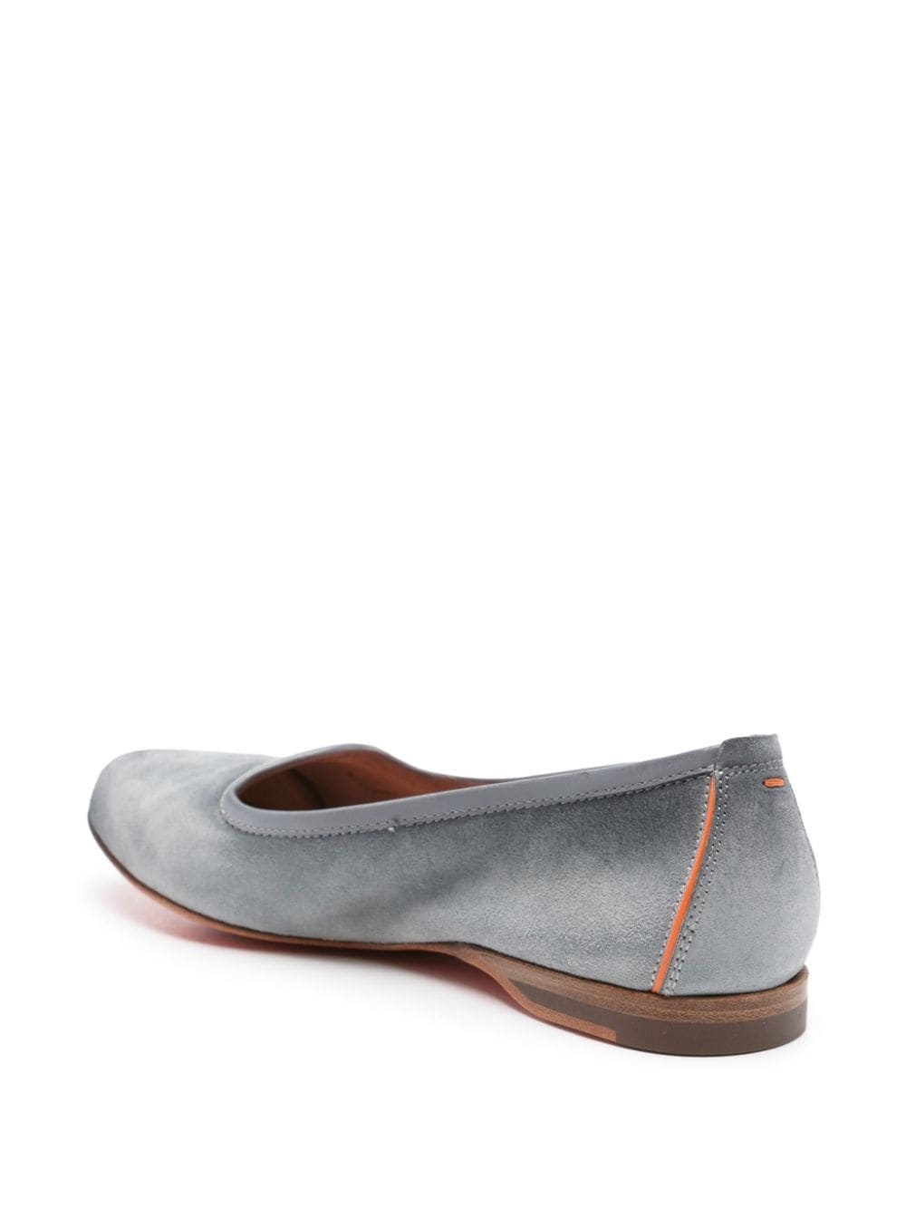 embroidered-logo suede slippers - 3