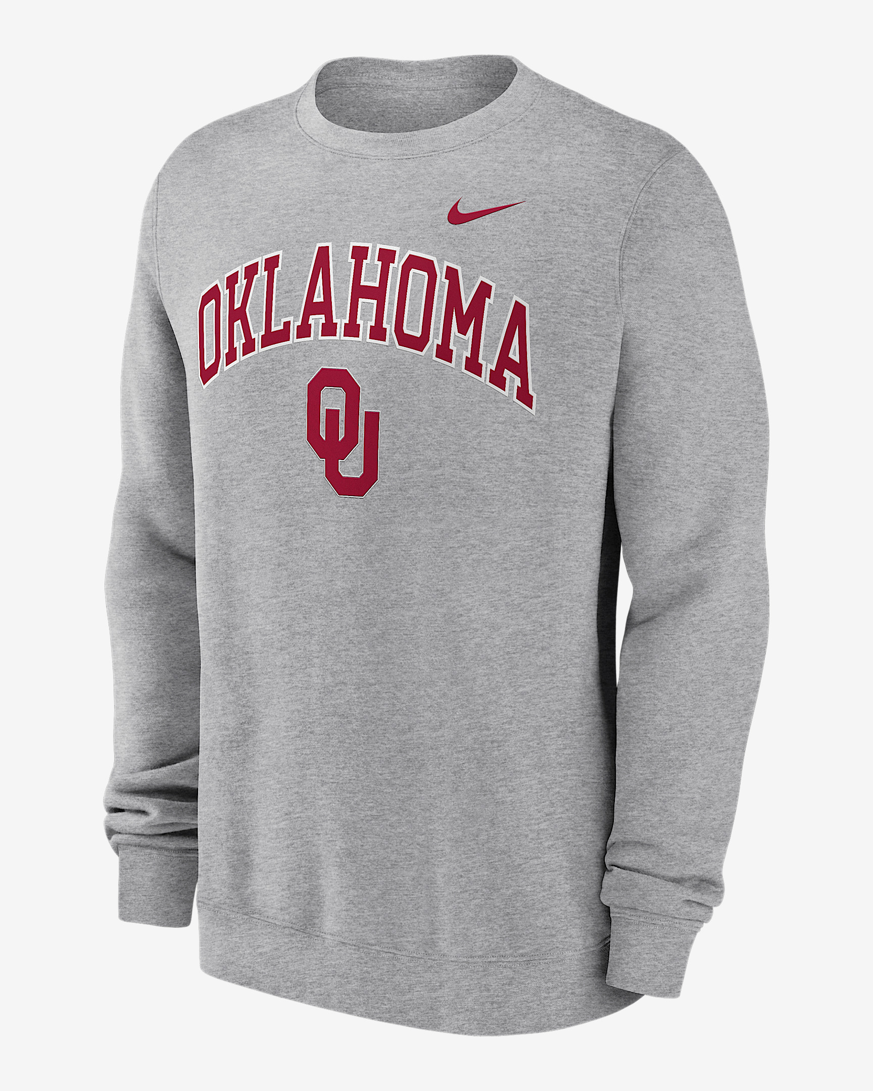 Oklahoma Arch Men's Nike College Pullover Crew - 1