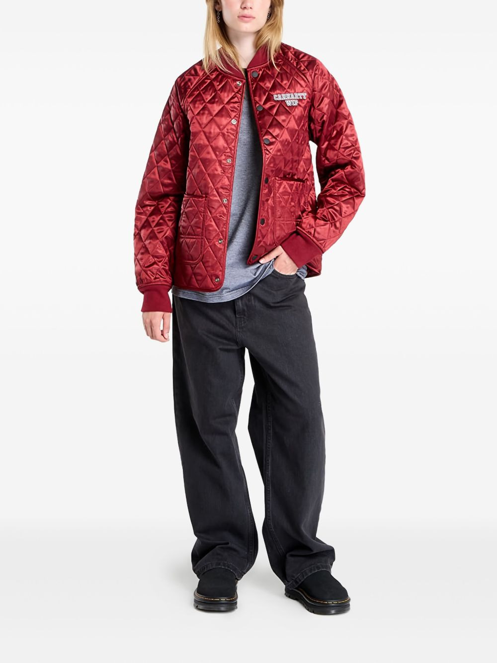 embroidered-logo jacket - 3