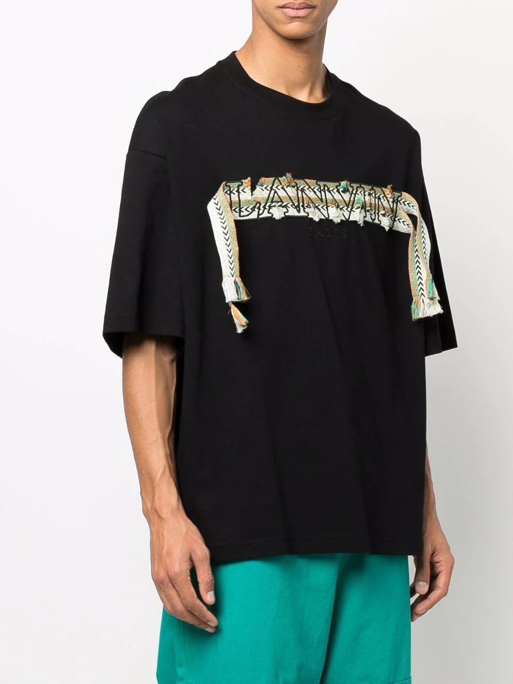 Oversized Curb logo appliqué T-shirt - 3