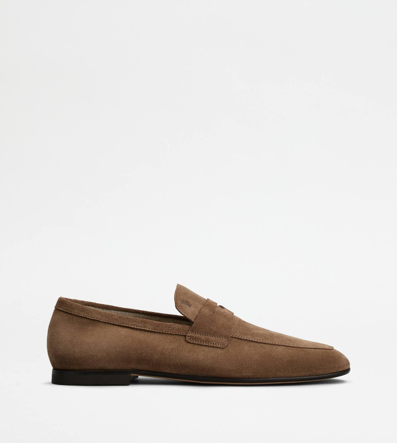 TOD'S LOAFERS IN SUEDE - BROWN 1