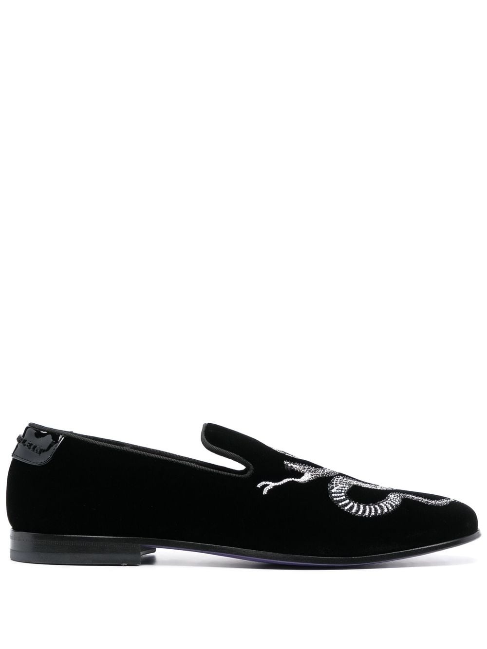 crystal snake loafers - 1