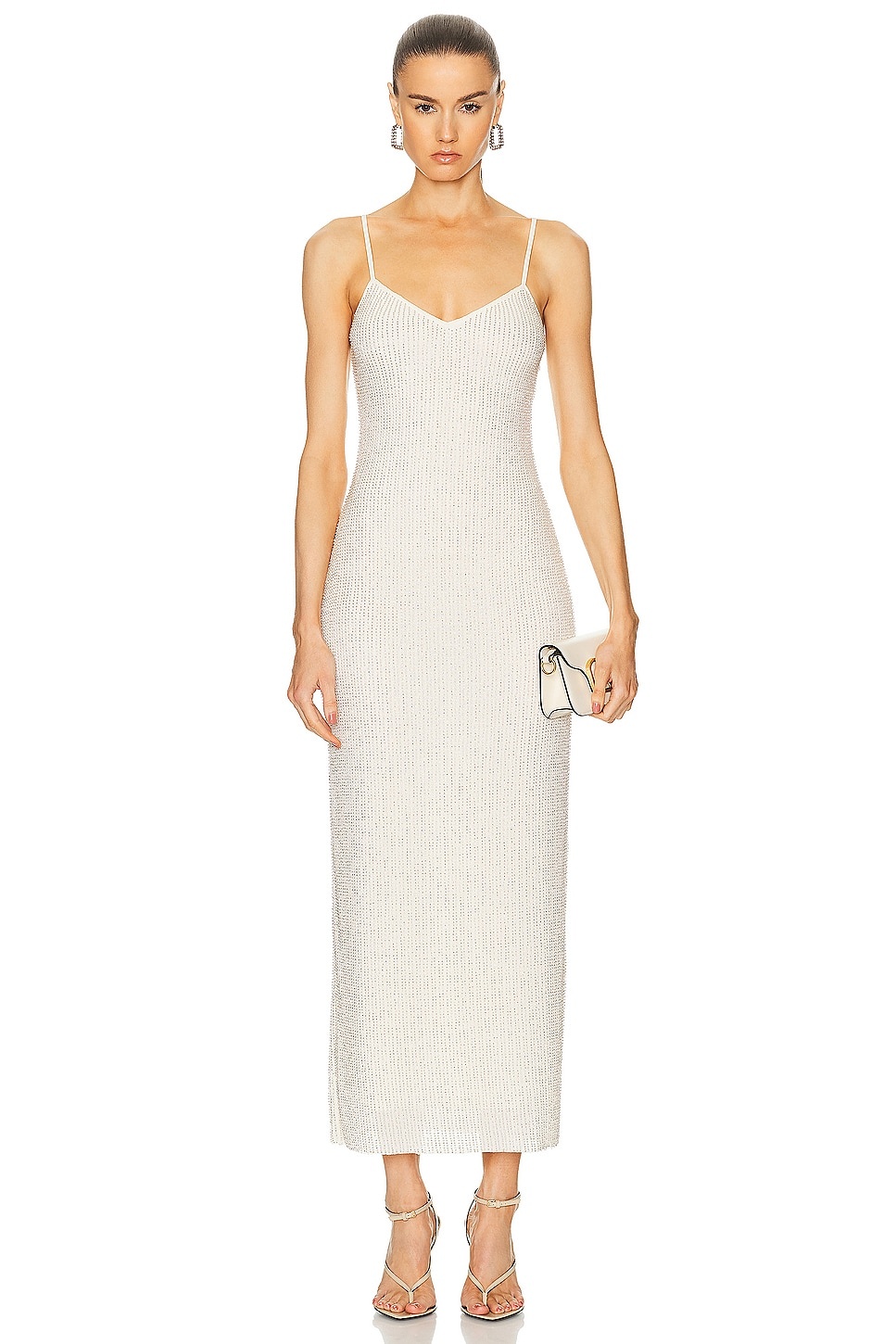 Beaded Mesh Maxi Dress - 1