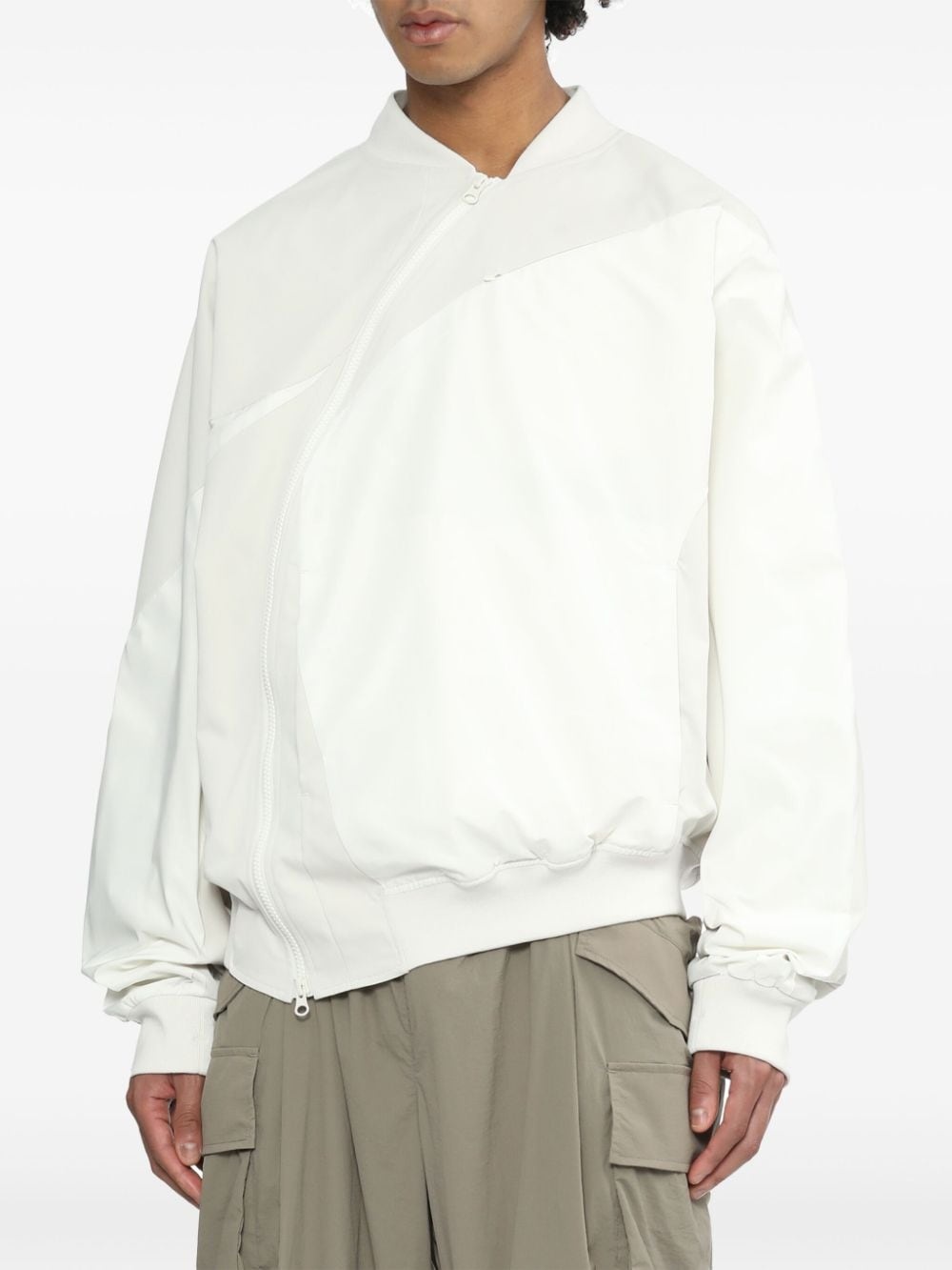 asymmetric-zip bomber jacket - 3