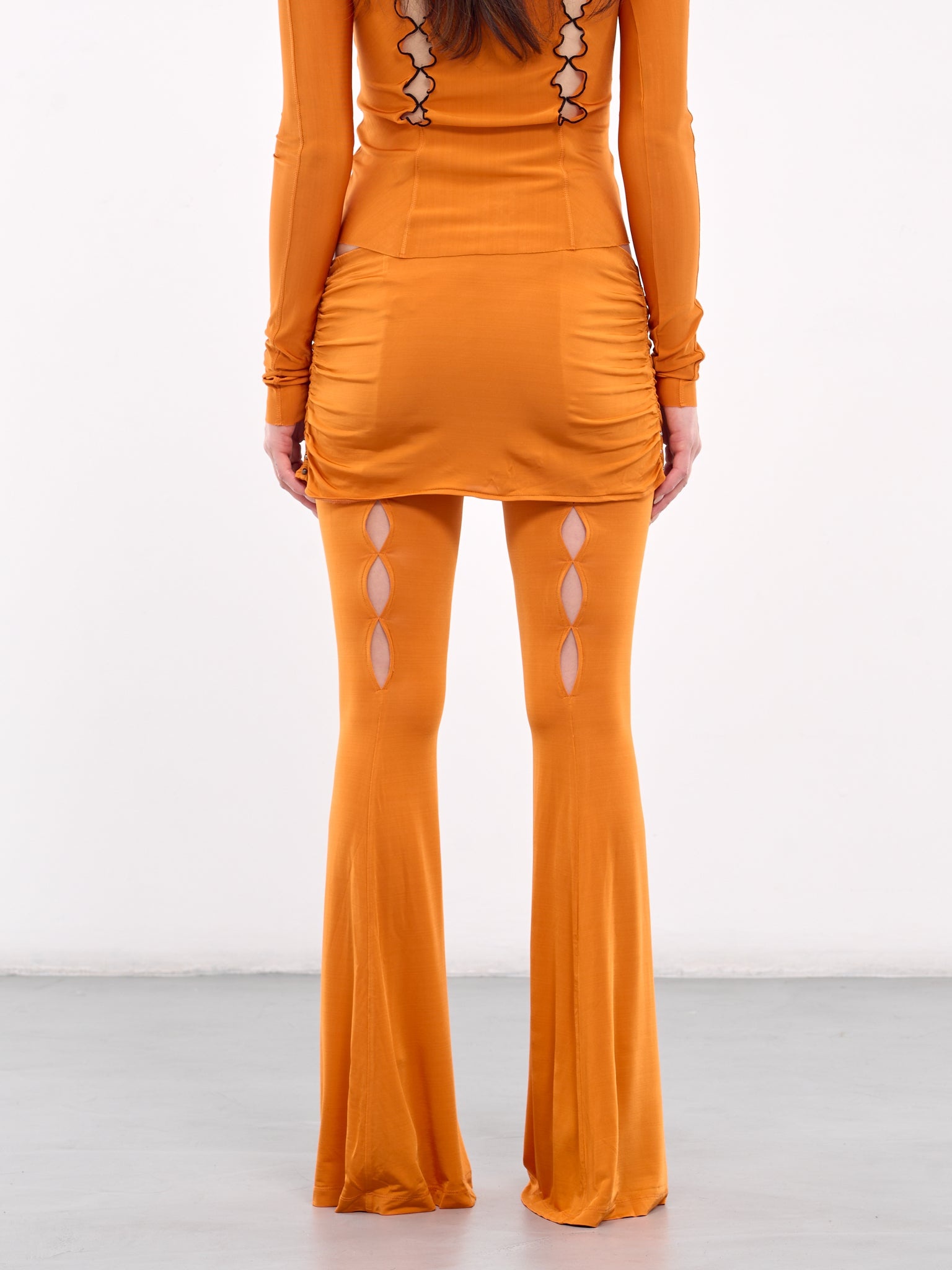 Cut-Out Skirt Trousers - 3