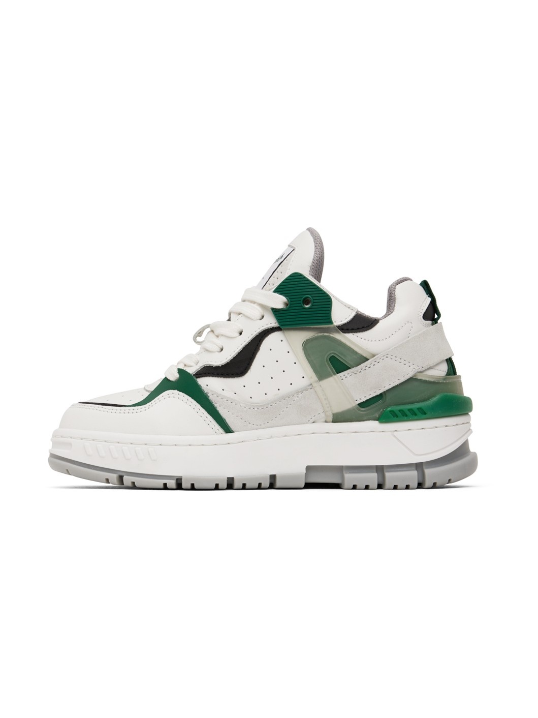 White & Green Astro Sneakers - 3