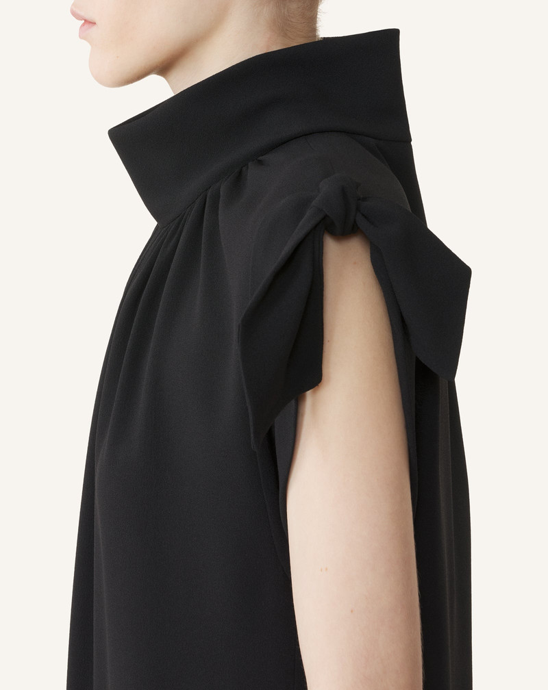 EMBROIDERED BOW DRESS IN SABLÉ 5