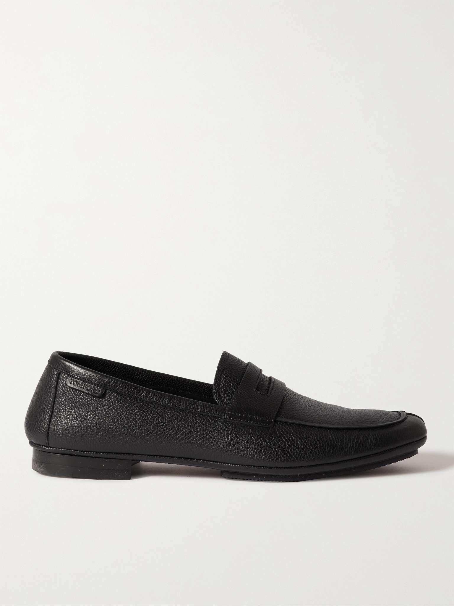 Berrick Pebble-Grain Leather Penny Loafers - 1