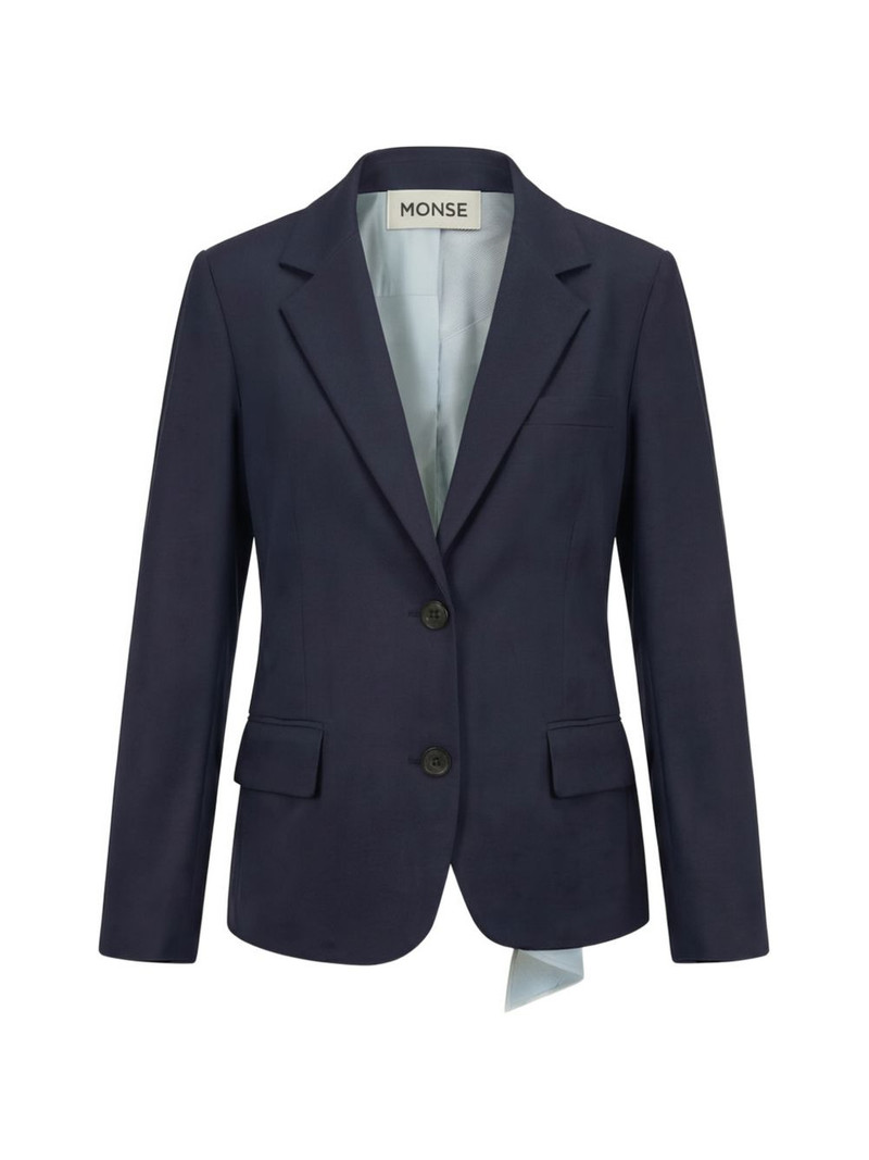 single-breasted asymmetric blazer 1