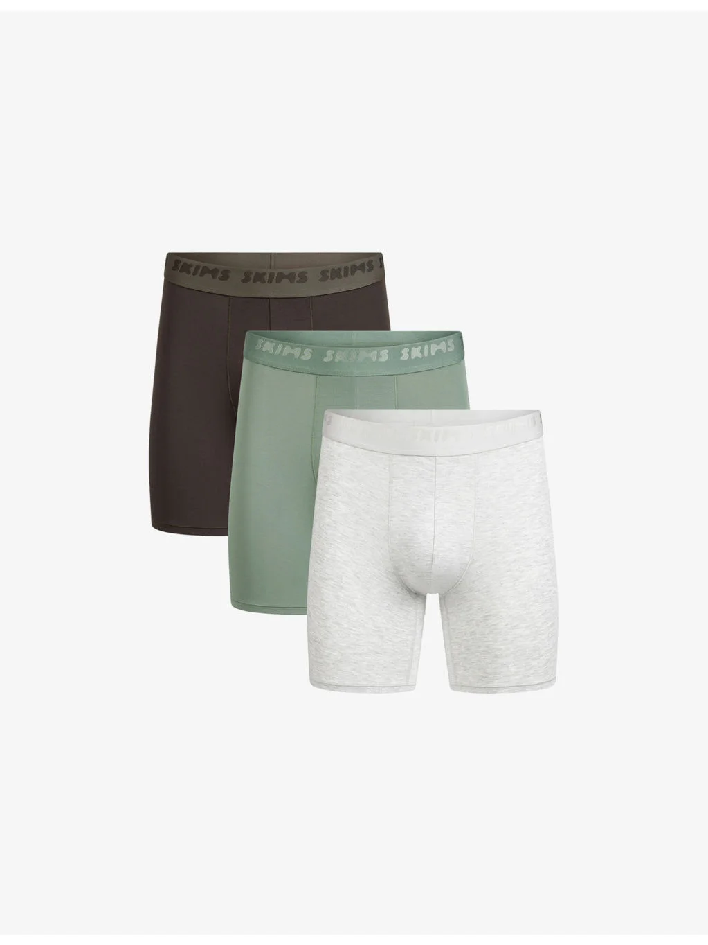Branded-Waistband Pack-Of-Three Stretch-Jersey Boxer Briefs - 1
