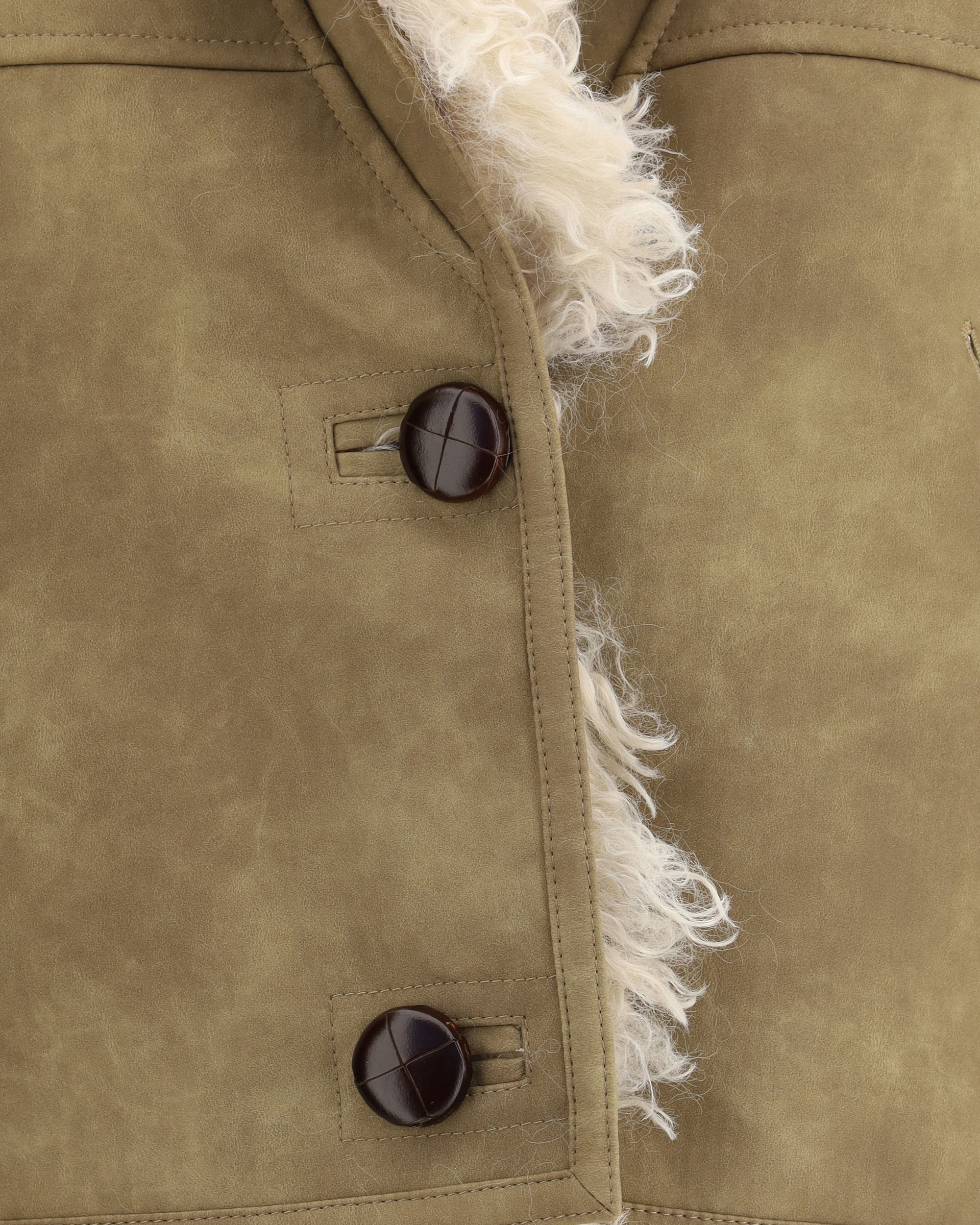 Shearling faux leather Clara Gilet - 3