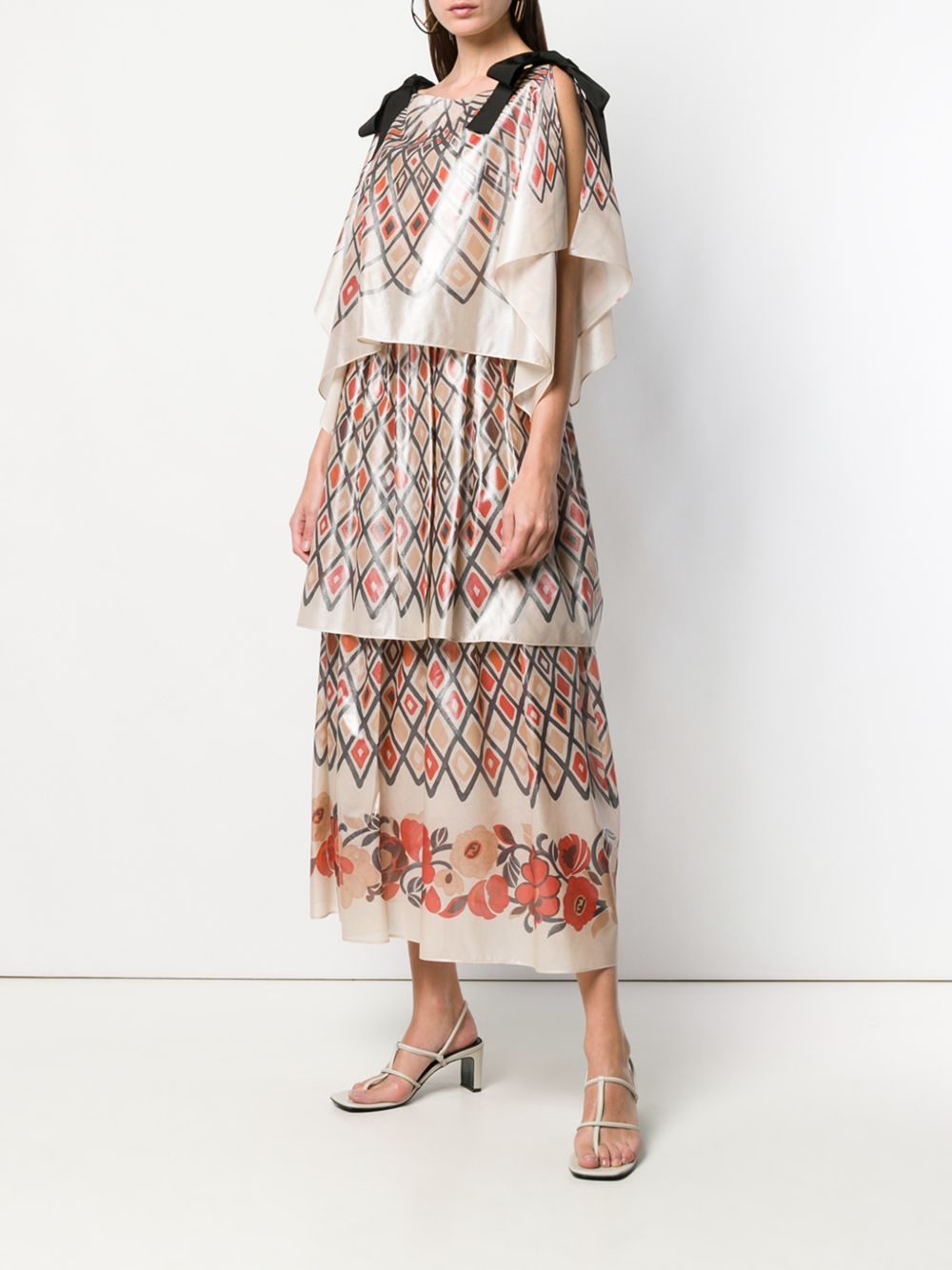 geometric skirt dress - 2