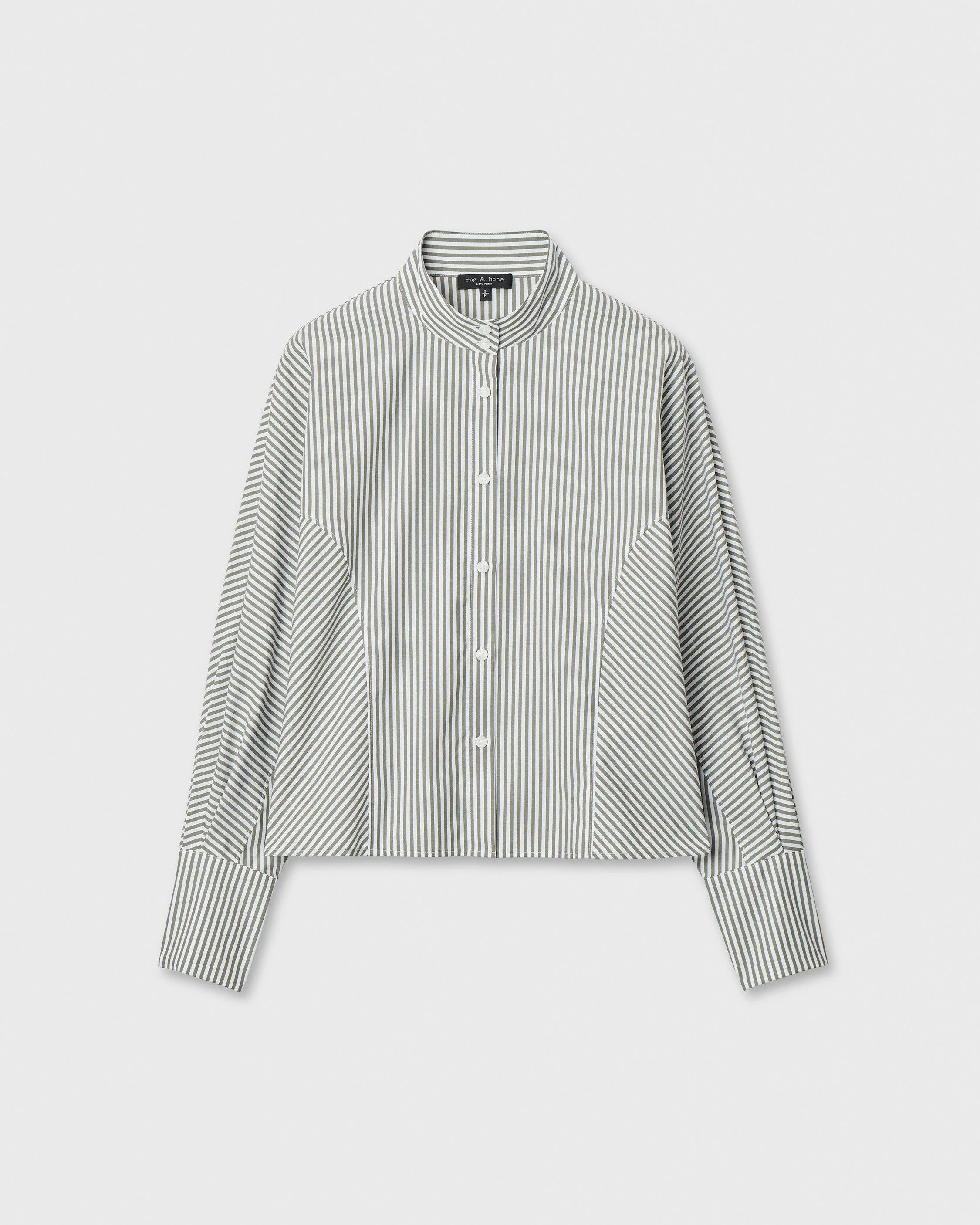 Dustin Striped Poplin Shirt - 1