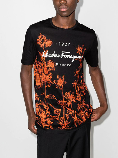 Salvatore Ferragamo 1927 floral-print T-shirt outlook