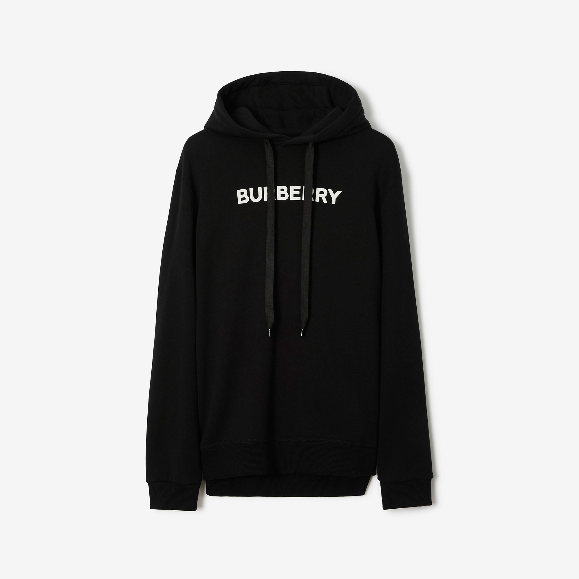 Logo Print Cotton Hoodie - 1