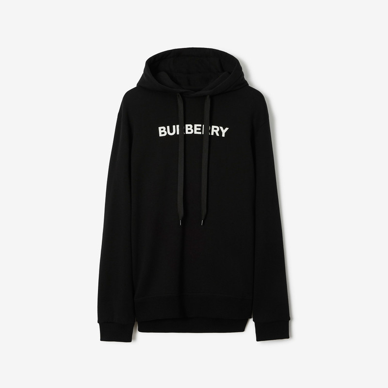 로고 인쇄 면 Hoodie - 1