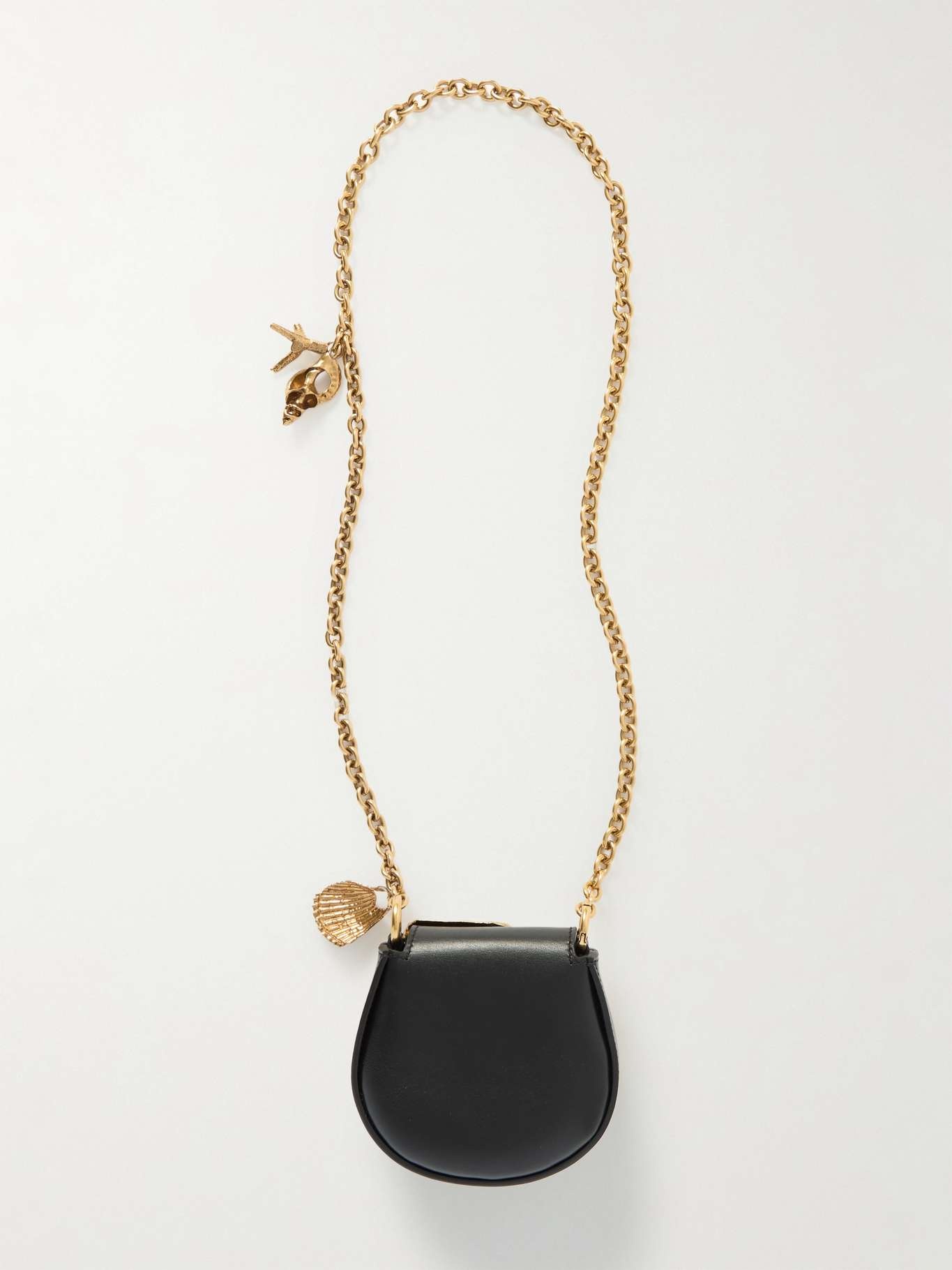 Sea Treasures embellished leather shoulder bag Gold - 3