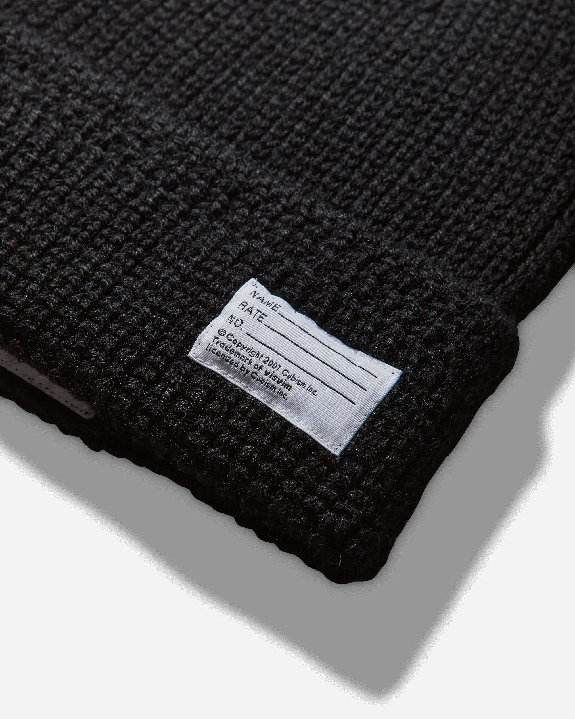 Knit Wool Beanie Black - 4
