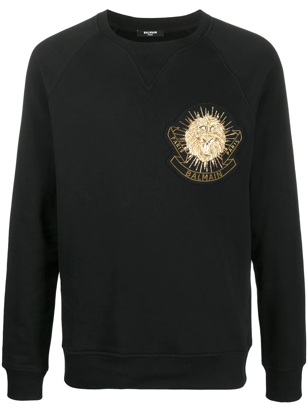 embellished badge sweatshirt - 1