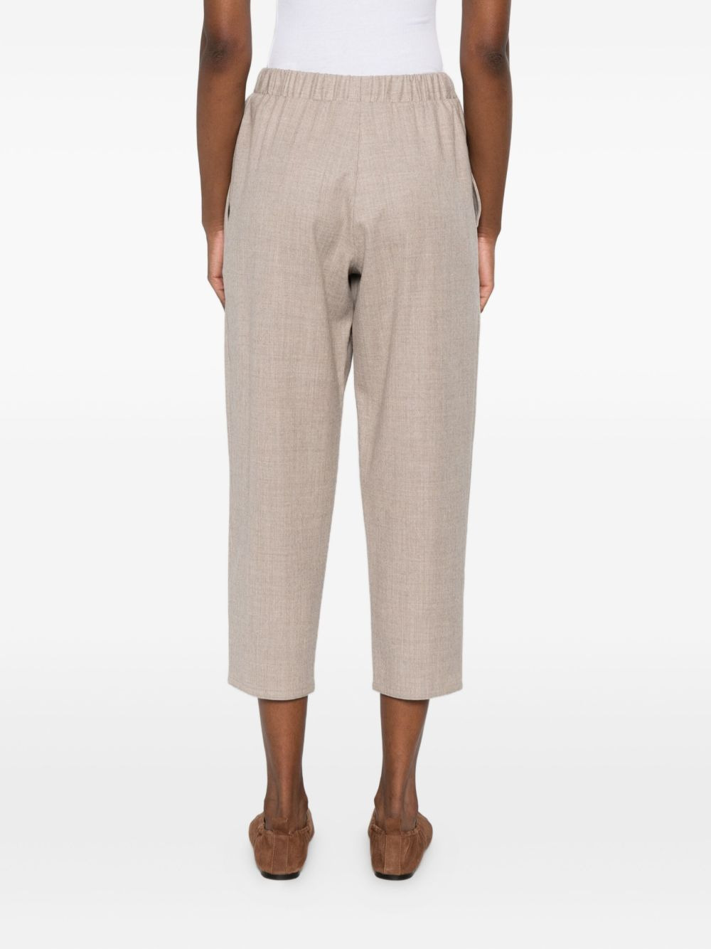 elastic-waist trousers - 4