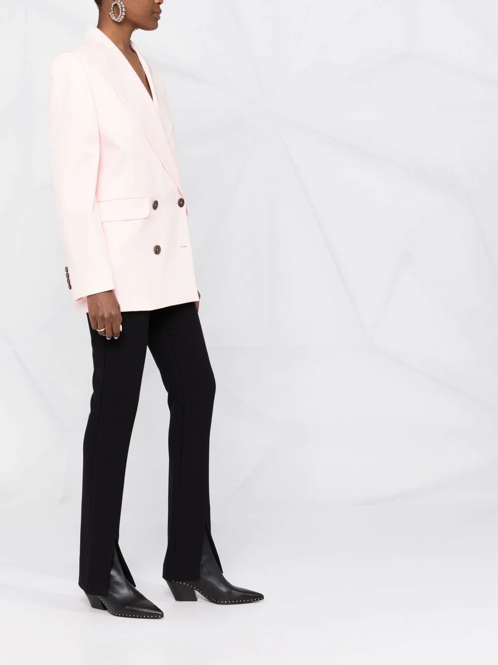 double-breasted boxy blazer - 4