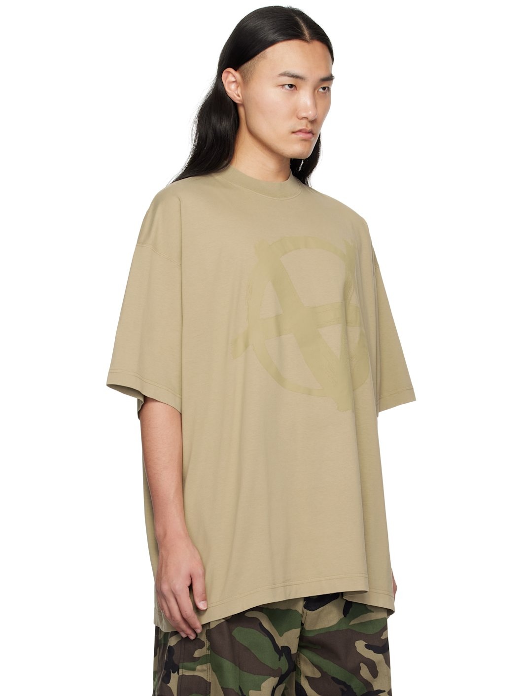 Taupe Double Anarchy T-shirt - 2