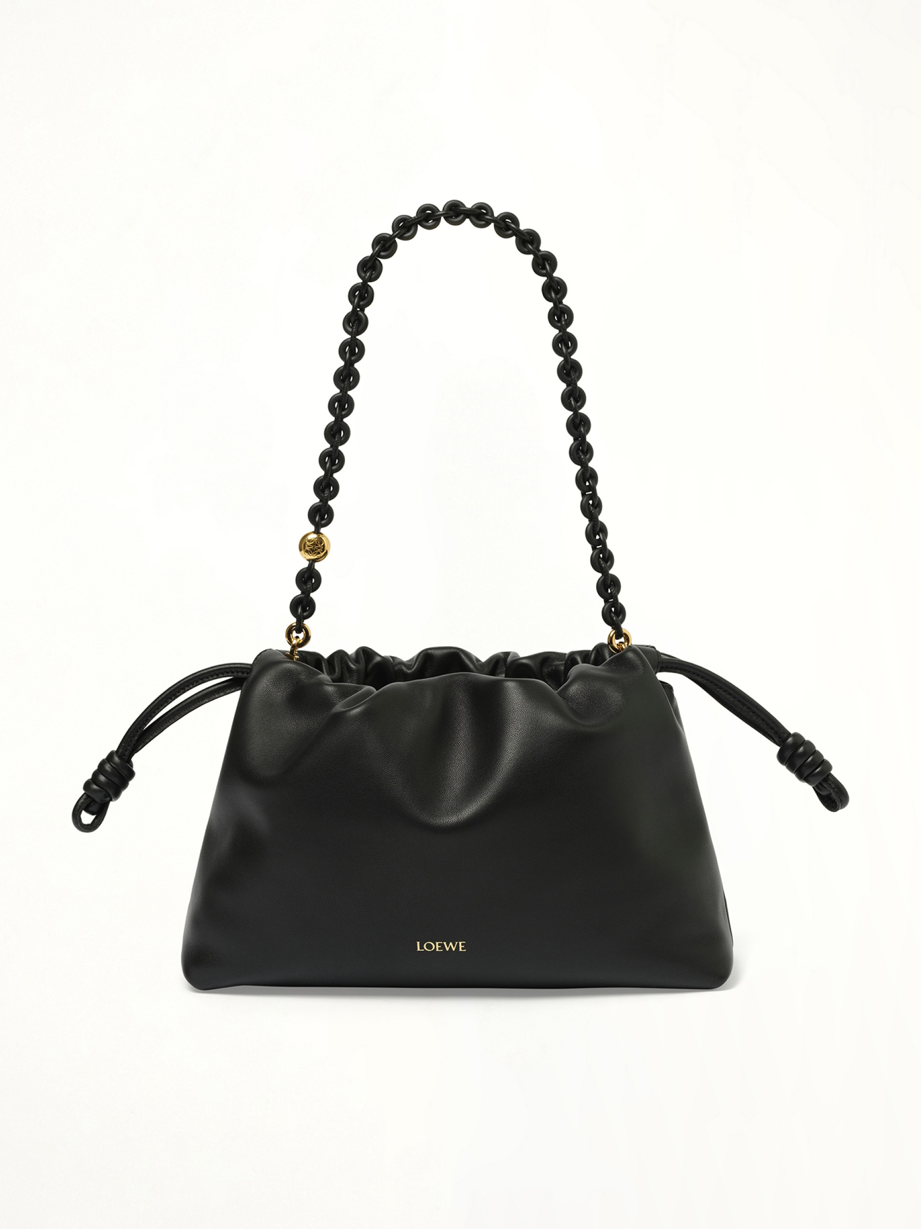 Flamenco Purse M Tonal Chain in Black - 7