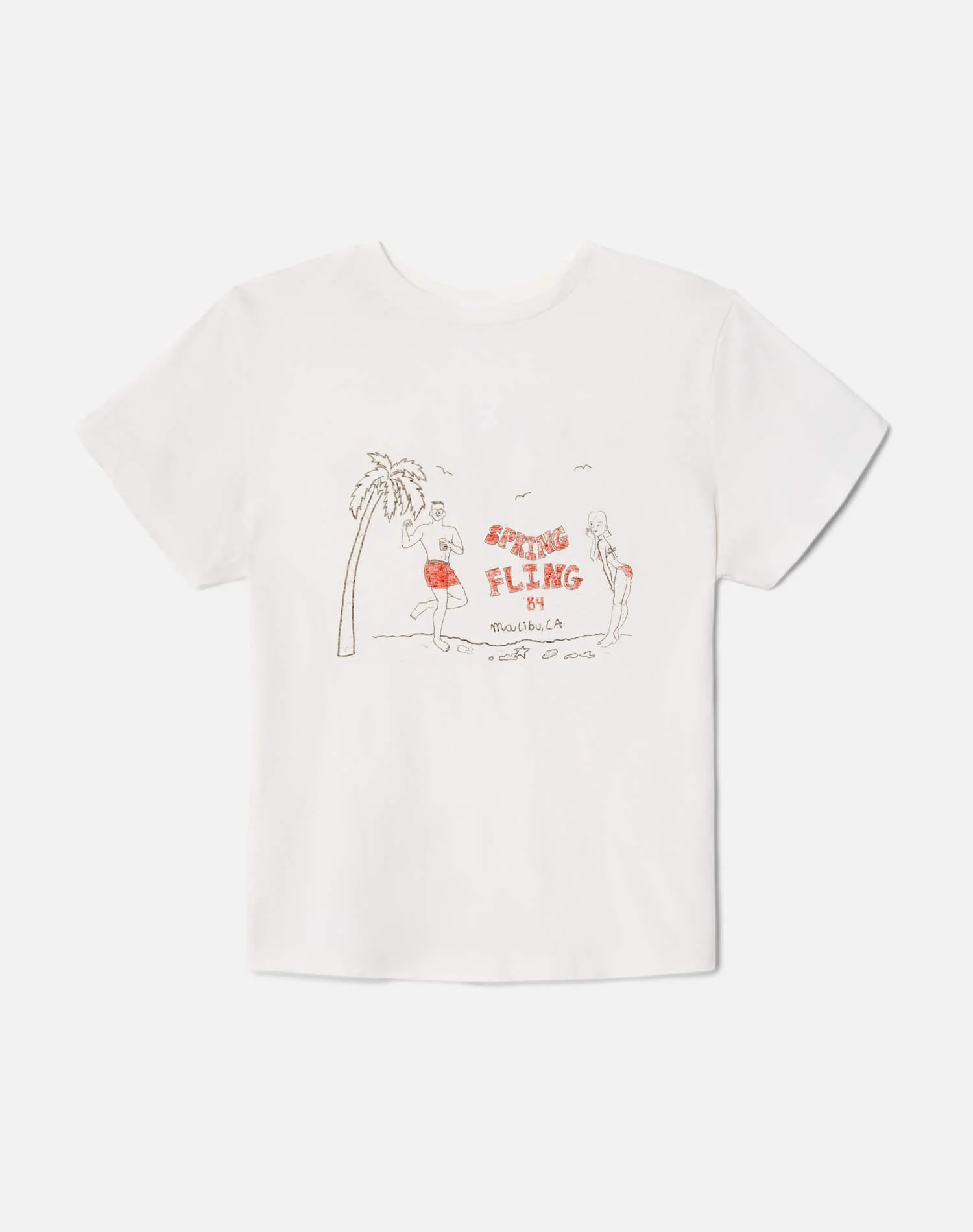 Classic "Spring Fling" Tee - Vintage White - 1