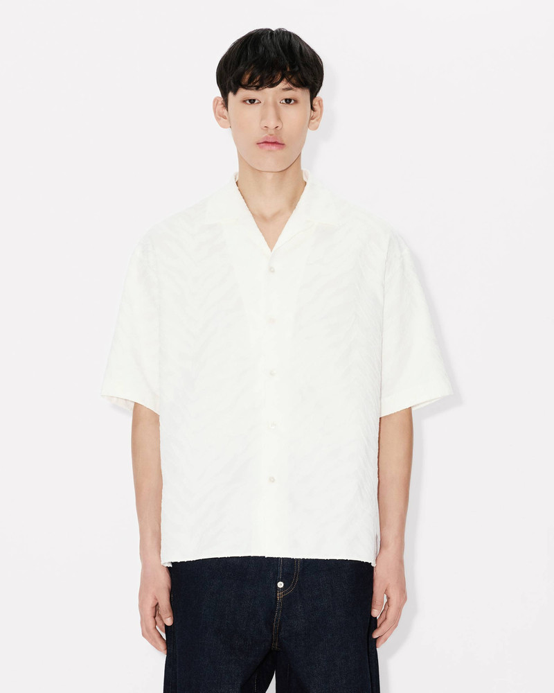 KENZO KENZO Tiger' hawaiian short sleeve shirt in cotton jacquard outlook