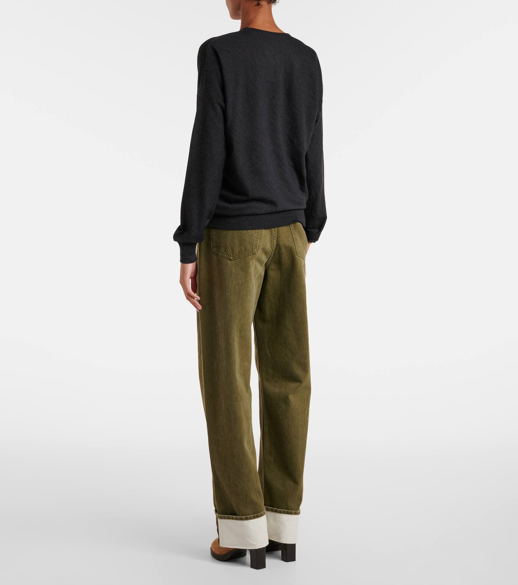 Ribbed-knit wool and silk sweater - 3