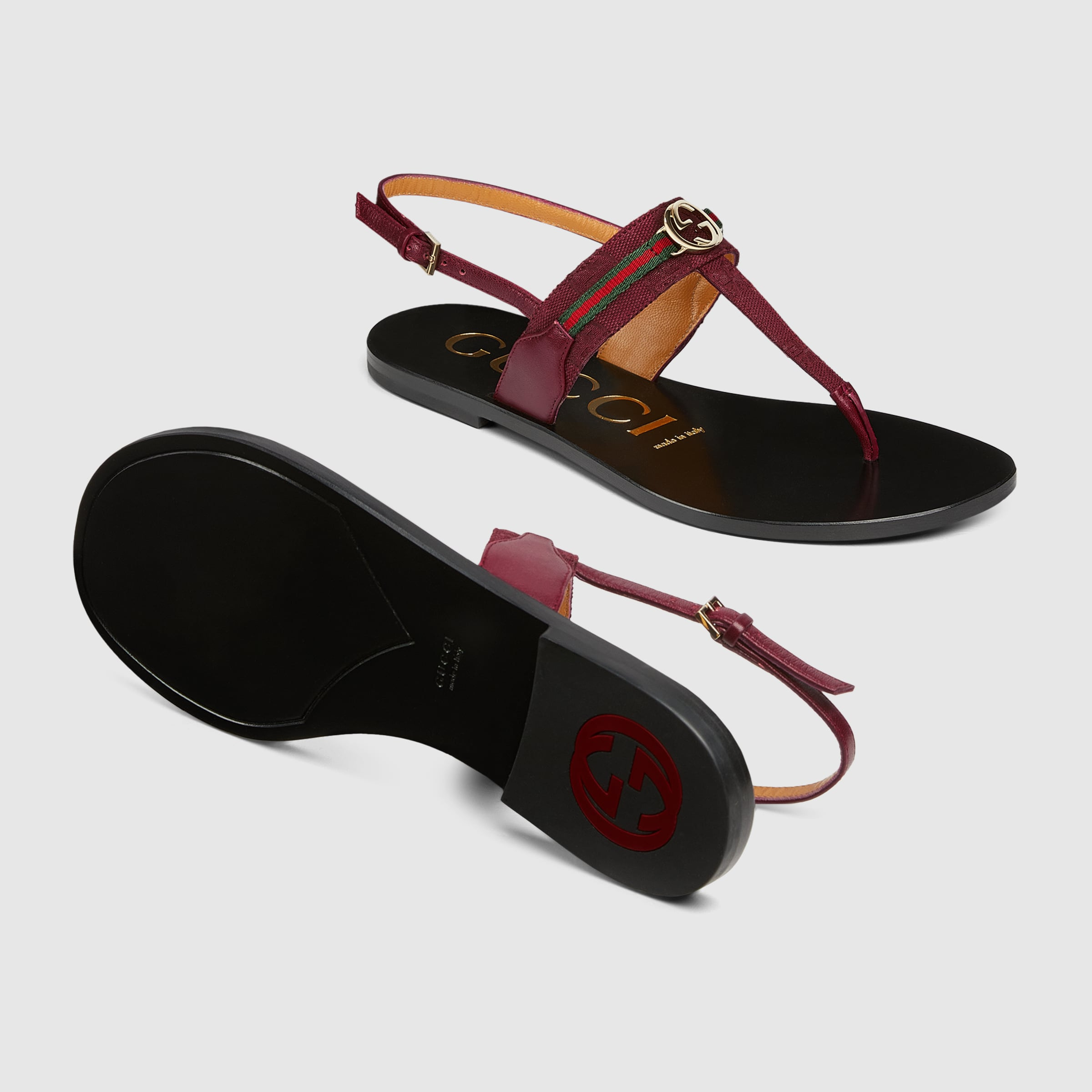 Women's Interlocking G Web sandal - 6
