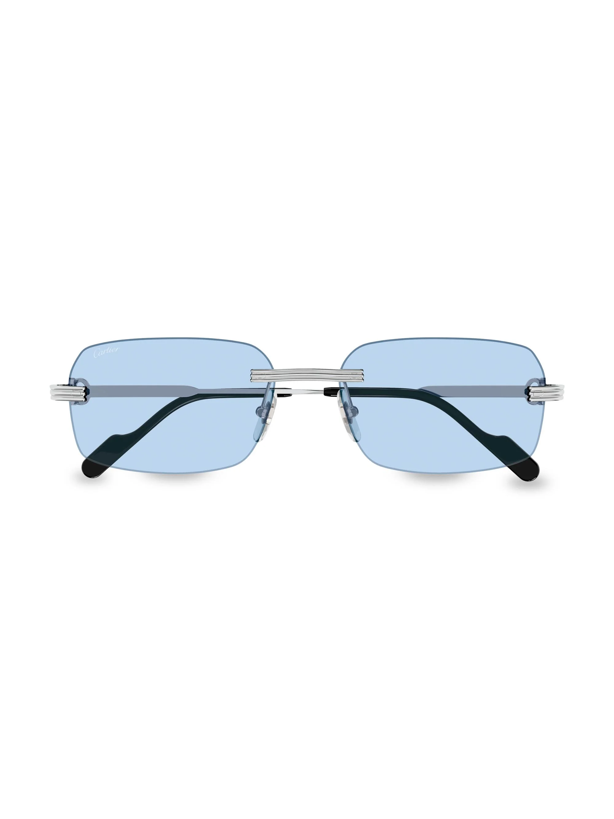 Men's Core Range 58MM Rectangular Sunglasses - Silver Blue - 1