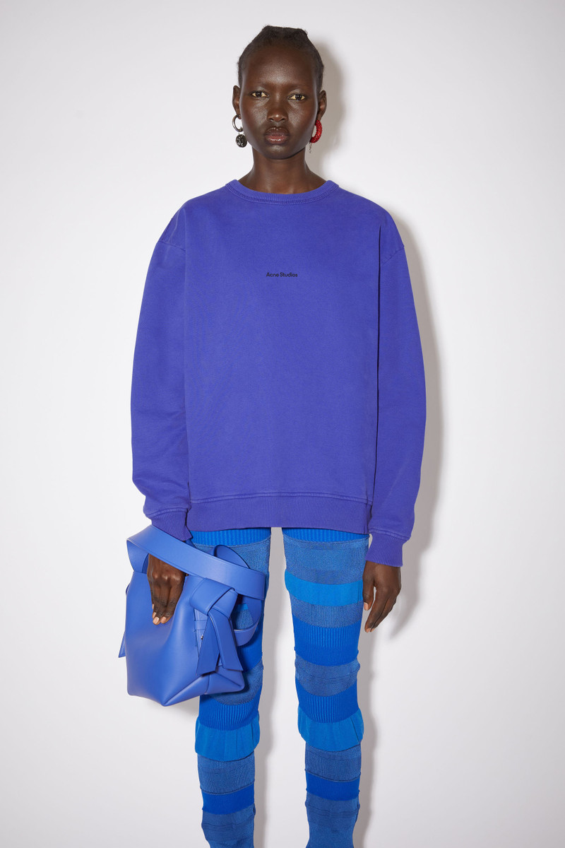 Acne Studios Logo sweatshirt - Sea Blue outlook