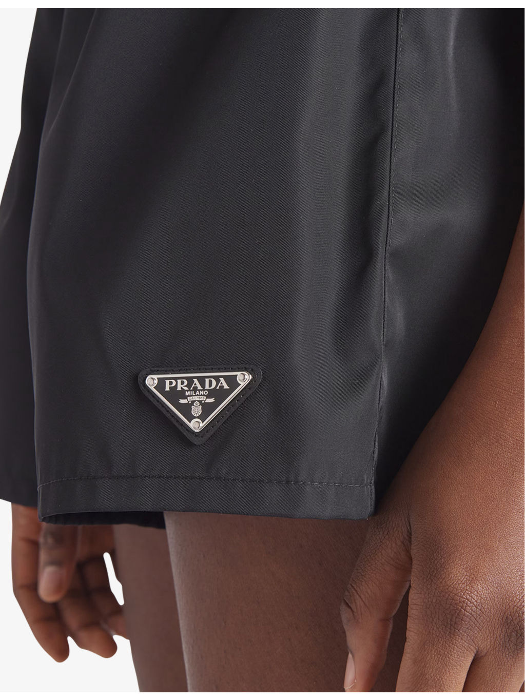 Re-Nylon logo-plaque recycled-nylon shorts - 5