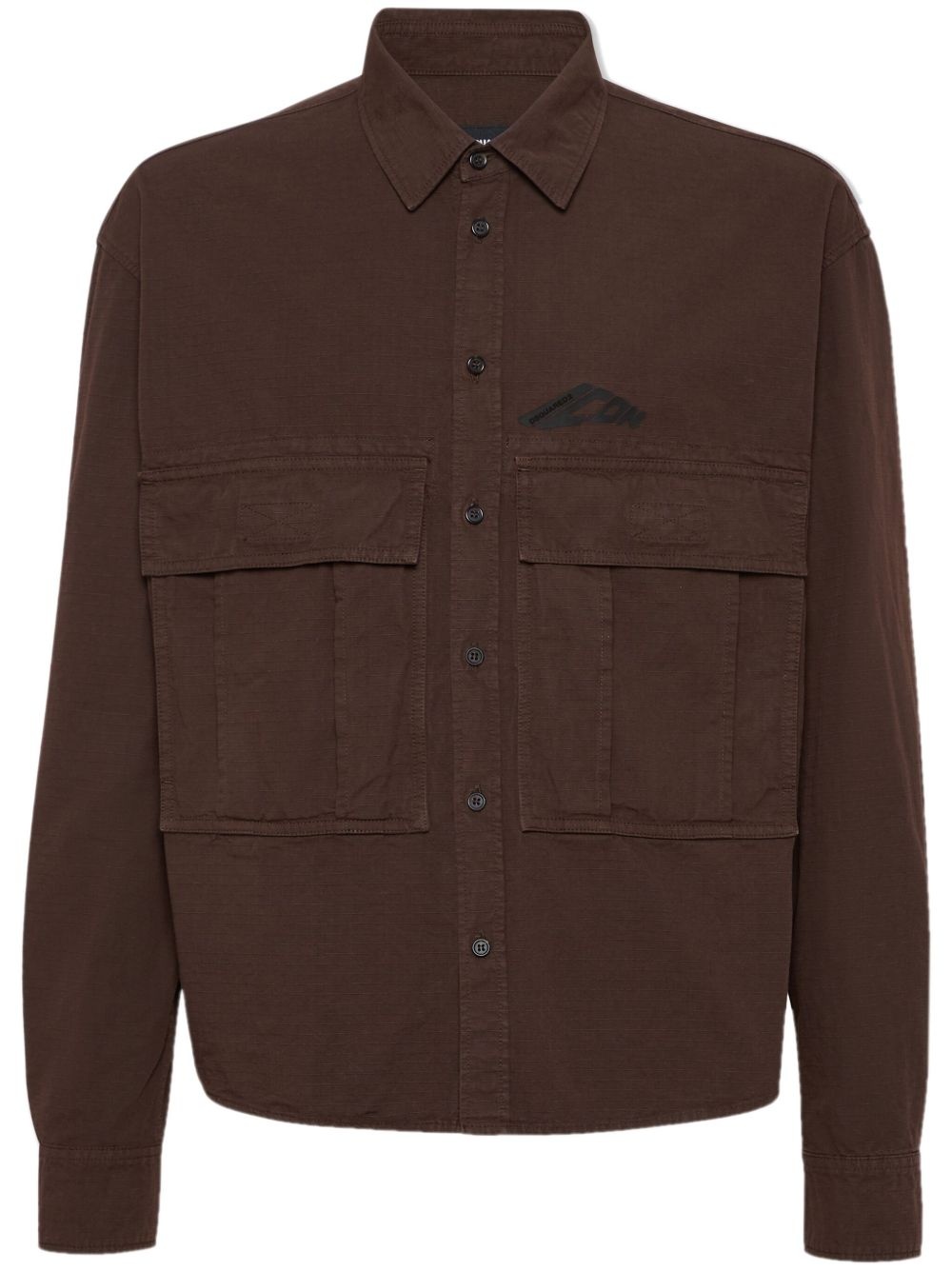 Icon-print shirt - 1