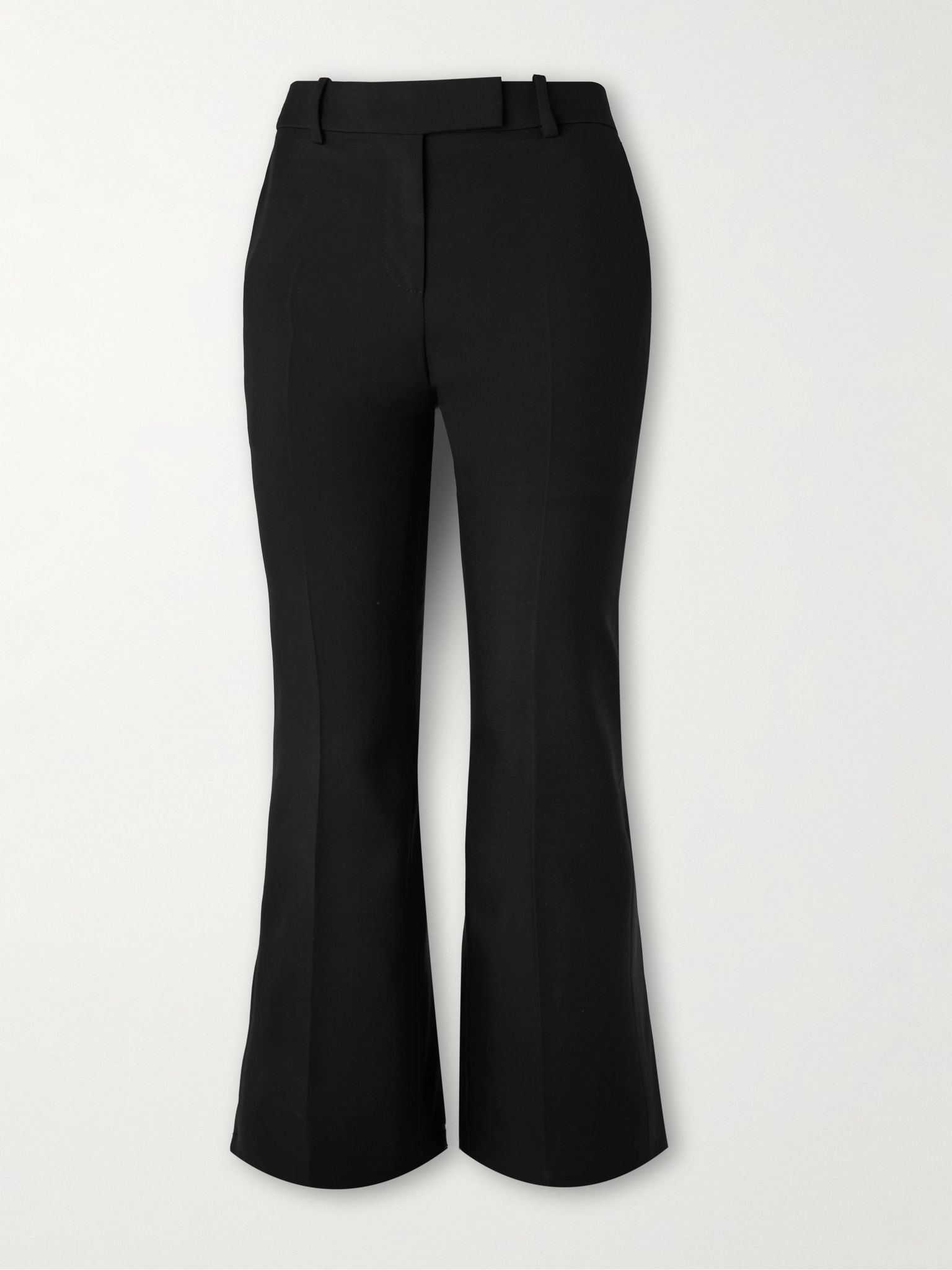 Wool-gabardine flared pants Black - 1