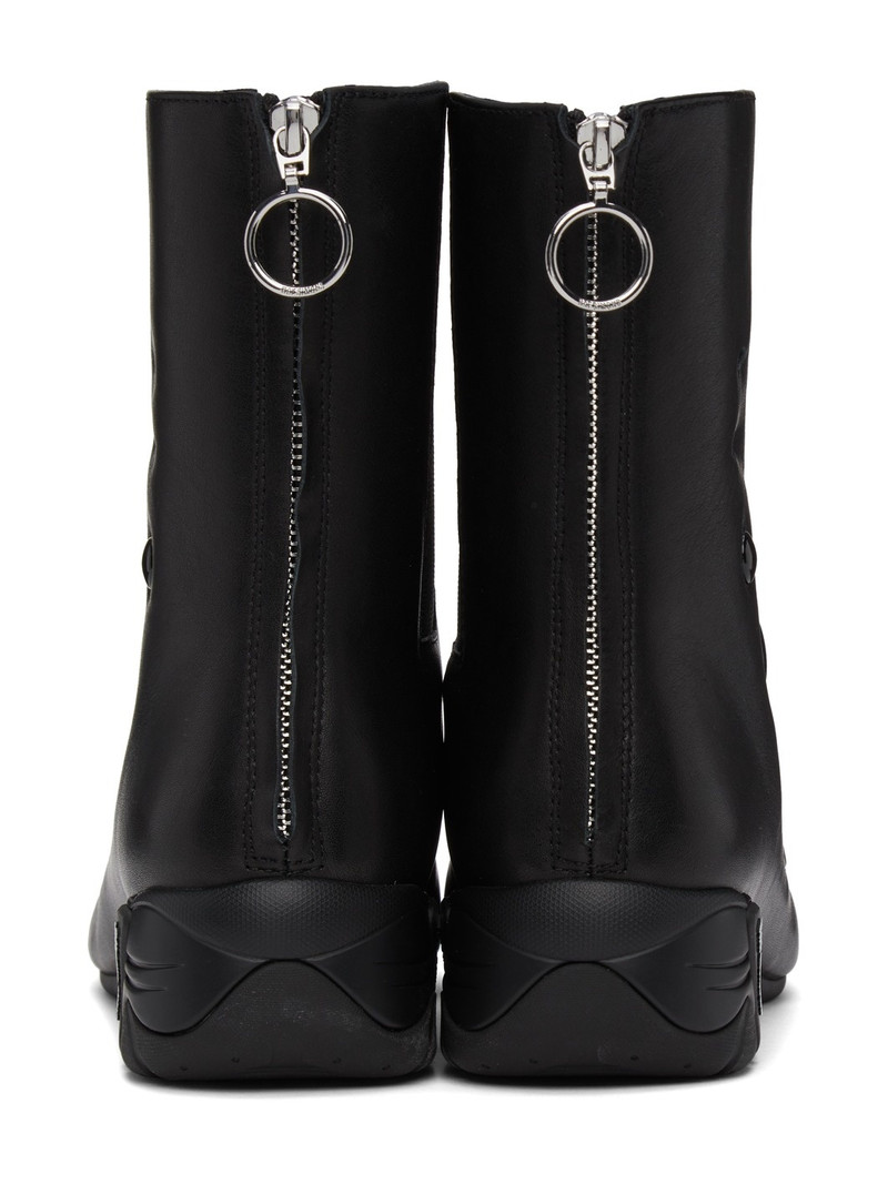 Black Solaris-21 High Zip-Up Boots 4