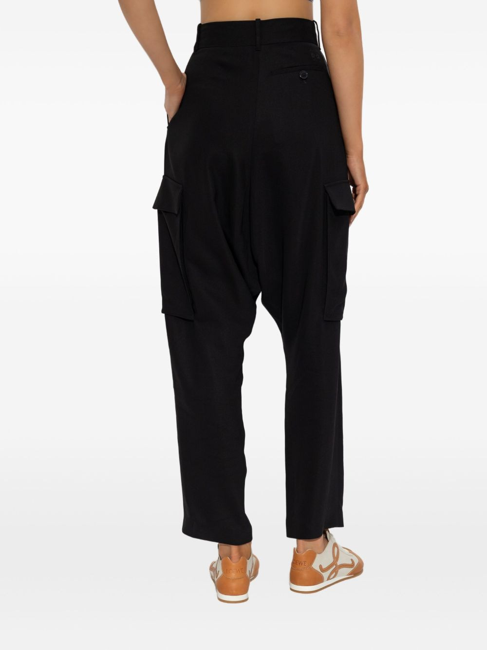 pleated cargo trousers - 4