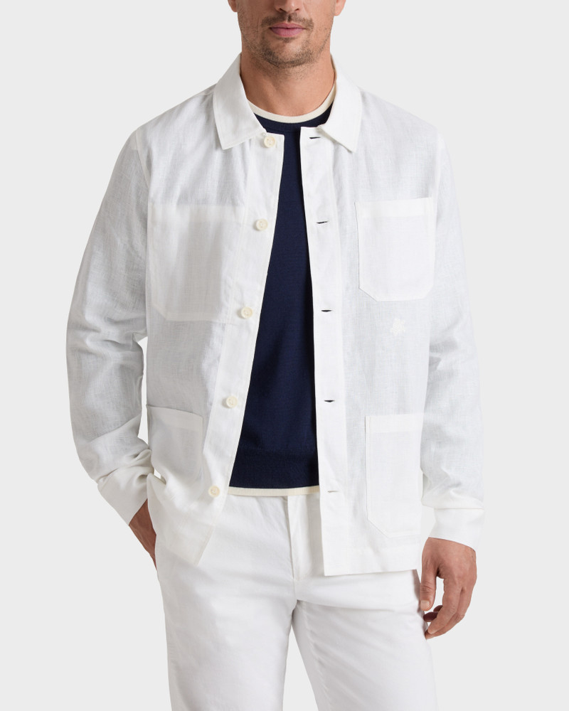 Vilebrequin Men Linen Solid Overshirt outlook