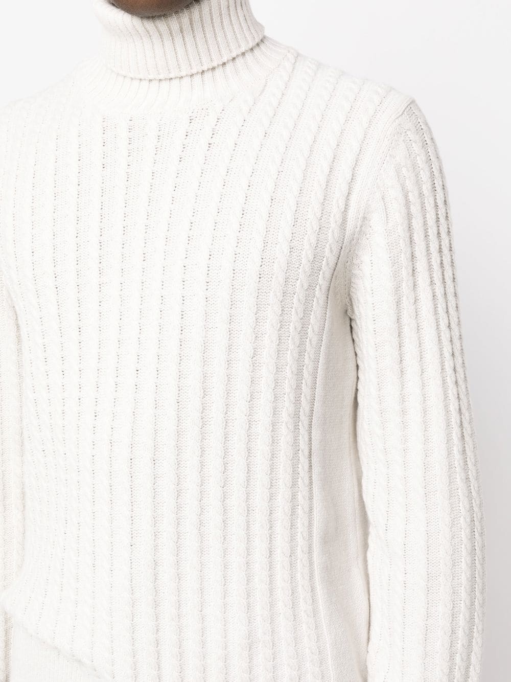 roll-neck cashmere jumper - 5