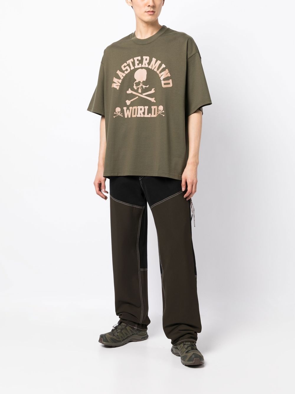 logo-print crew-neck T-shirt - 2