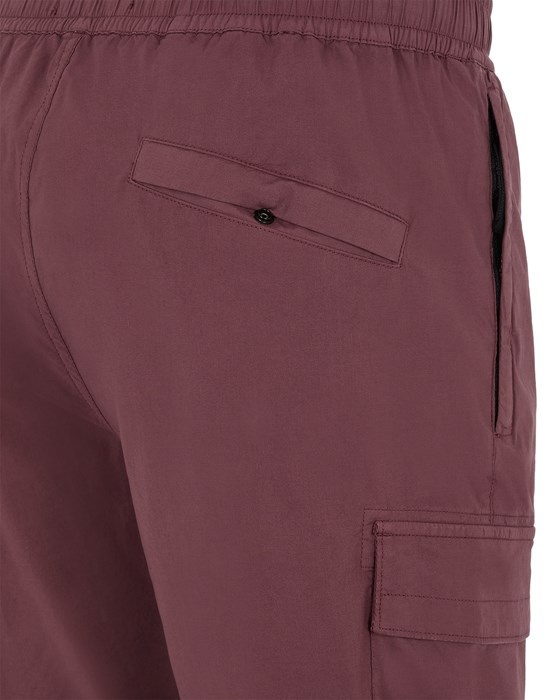 31303 GARMENT-DYED STRETCH COTTON TELA 'PARACADUTE'  DARK BURGUNDY - 4