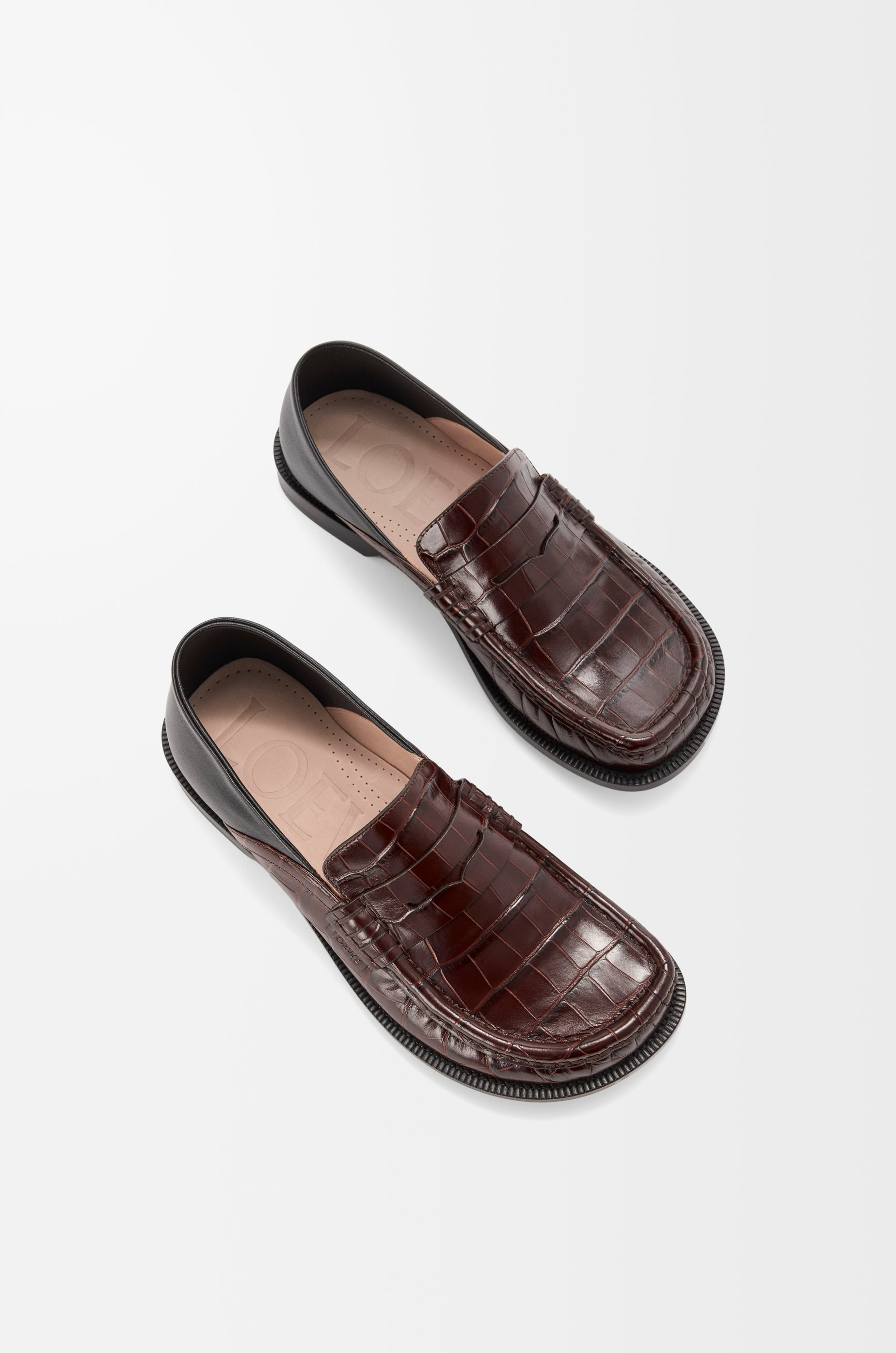 Campo flap back loafer in embossed calfskin and nappa lambskin - 4