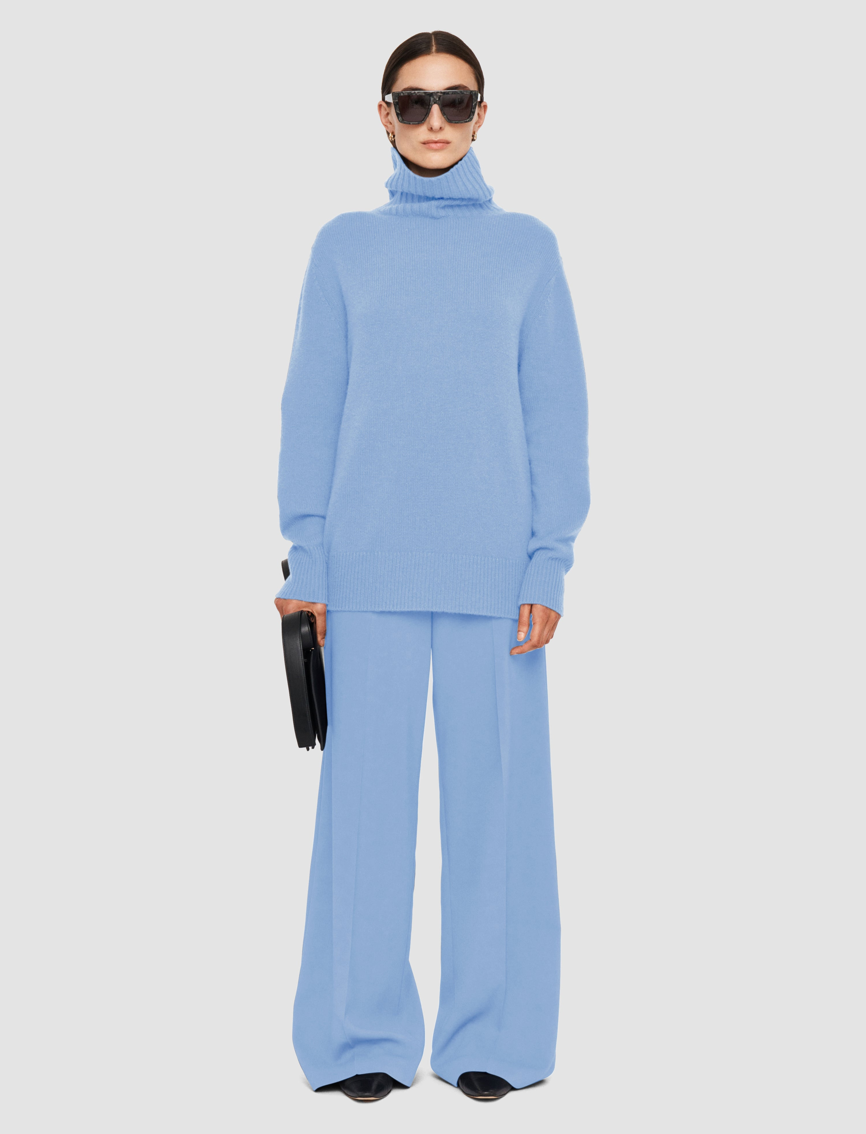 Open Cashmere High Neck Jumper - 2