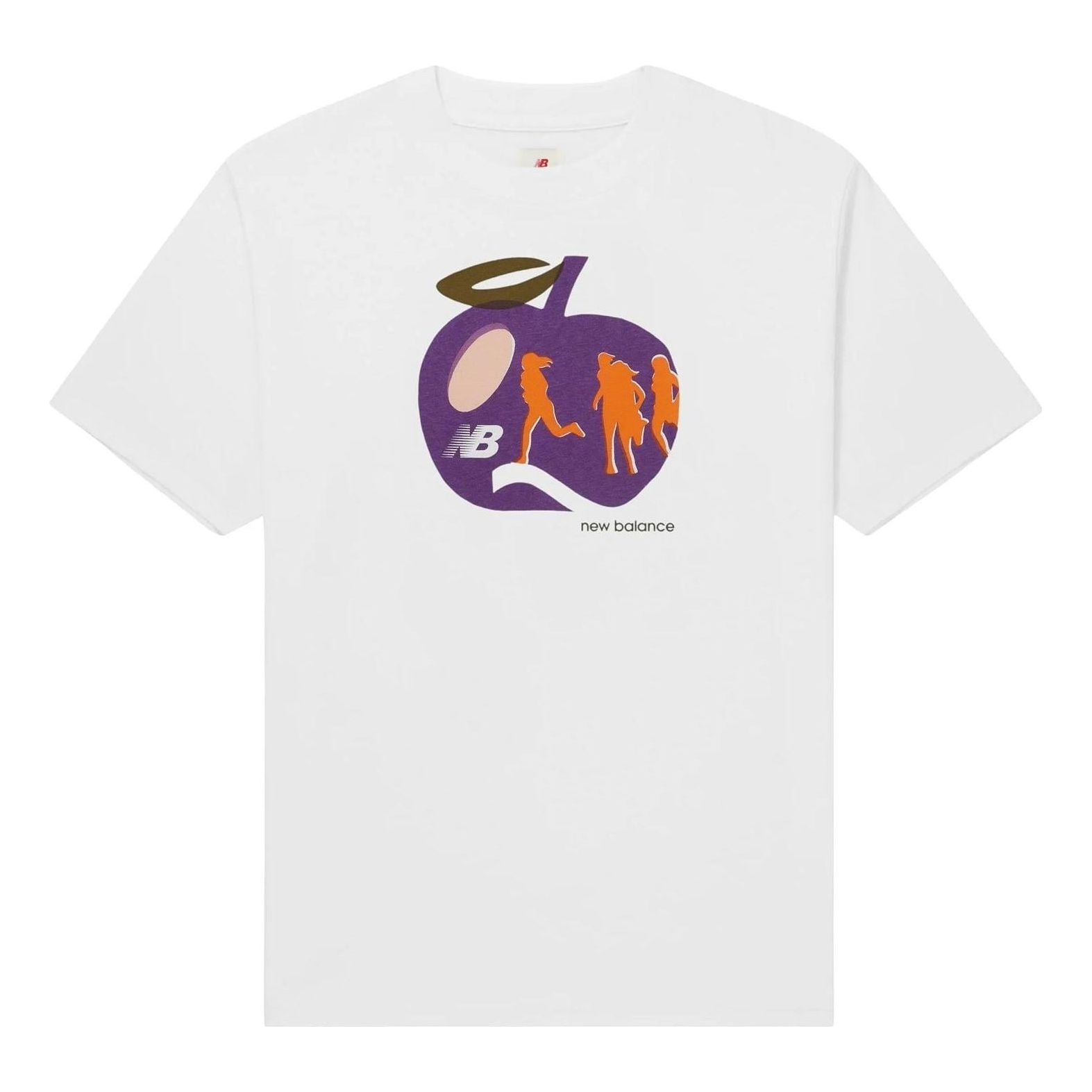 New Balance Made in USA Apple Graphic Tee 'White' MT31547-WT - 1