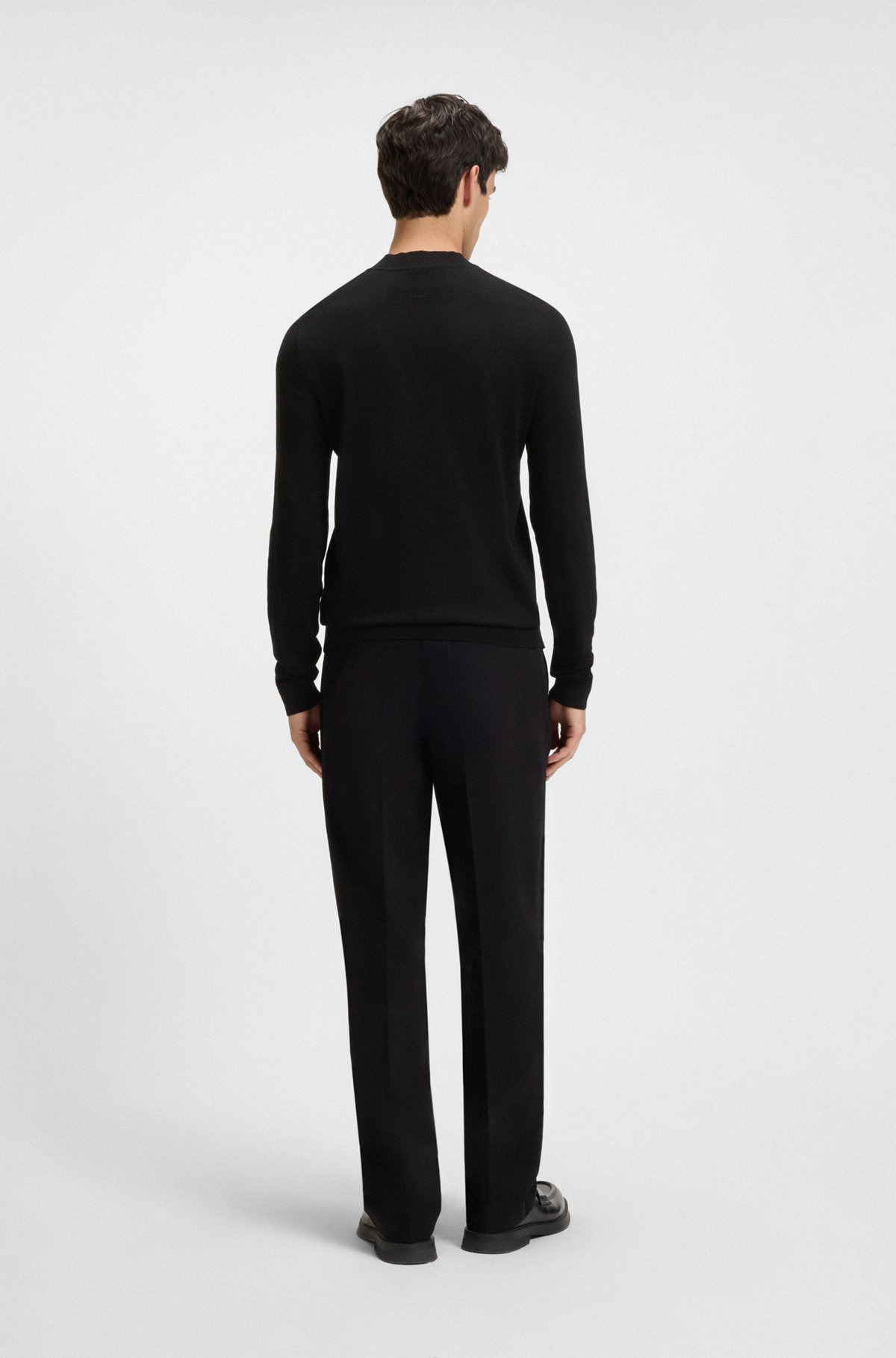 SLIM-FIT SWEATER WITH HIGH NECKLINE - 5