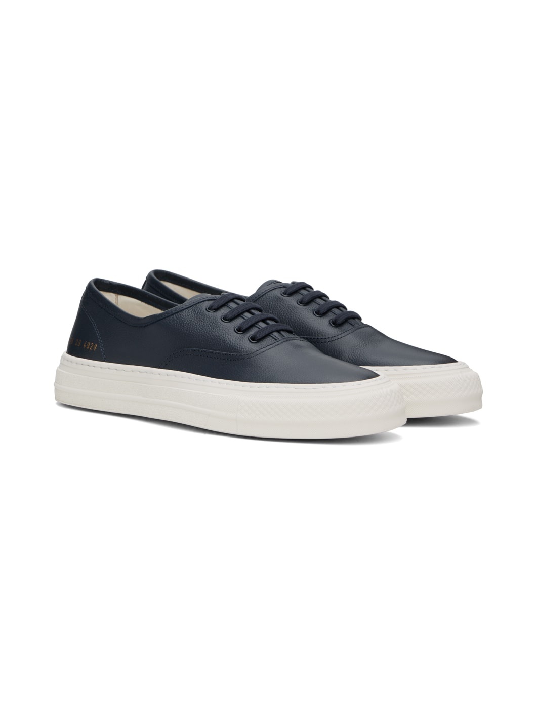 Navy Four Hole Sneakers - 4