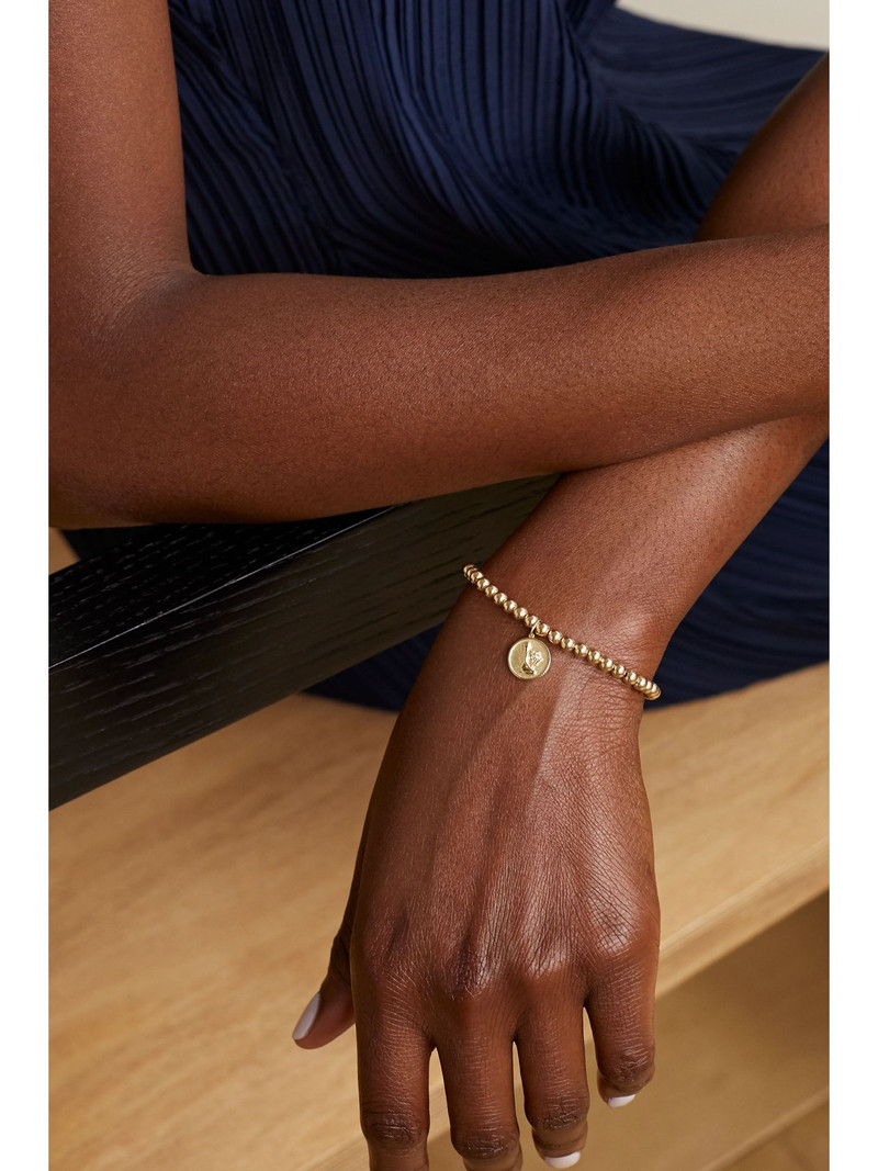SYDNEY EVAN Virgo 14-karat gold diamond bracelet Gold outlook